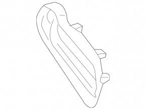 Front bumper plug under headlight left Buick Encore 13-16