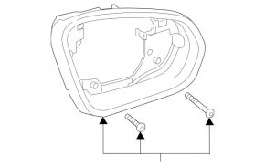 Right mirror housing for Mercedes A-class V177 19-22