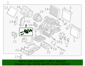 Ford Focus mk3 11-18 air conditioner heater valve type 1