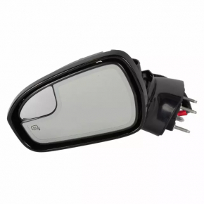 Left side mirror complete Ford Fusion mk5 13-20 7 pins, turn signal, heating, backlight, graphite, scale on mirror element
