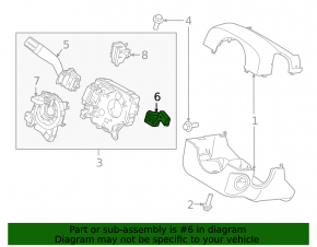 Steering column switch right Lincoln Nautilus 19-23