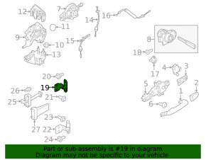 Upper front right door hinge Land Rover Discovery Sport 17-23