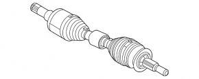 Drive axle rear left Ford Mustang Mach-E 21-23 rusty
