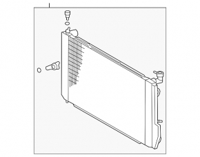 Radiator cooling water Lexus RX300 RX330 04-06