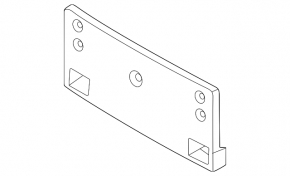Front license plate area for VW Jetta 25-26
