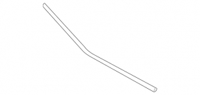 Mercedes S-class W221 front bumper center molding