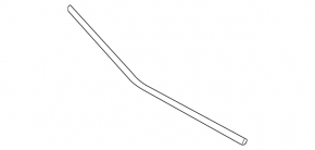 Mercedes S-class W221 front bumper center molding