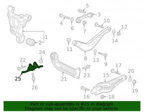 Rear Left Trailing Arm Bracket Chevrolet Malibu 16-23