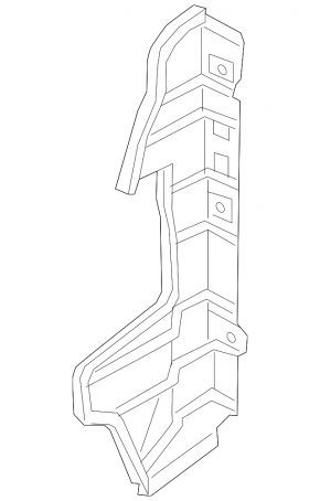 Radiator deflector left Hyundai Ioniq 17-22 HEV, PHEV