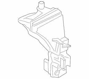 Volvo XC60 18-24 washer reservoir without headlight washers with neck, sensor and cover