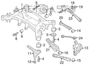 Upper rear control arm, left, BMW X3 F25 11-17