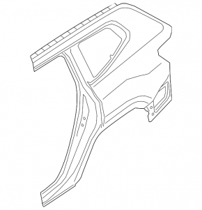 Quarter wing rear right VW Atlas 18-23