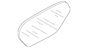 Left mirror element Audi A6 C7 12-18 auto-dimming, heated, broken connector, scratches