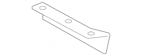 Front bumper mudguard right Nissan Rogue Sport 17- on fender liner