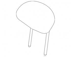 Mini Cooper Countryman R60 10-16 rear right headrest, black leather