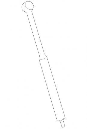 Left hood shock absorber for Lexus LS 13-17 rest.