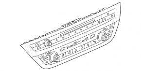 Climate control and audio control BMW X3 G01 18-21 without heating, without ventilation
