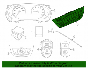 Climate control and audio control BMW X3 G01 18-21 without heating, without ventilation