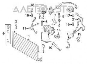 Air conditioning compressor Mini Cooper R56 R58 07-15