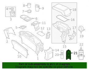 Small joystick control washer for BMW 3 Series F30 14-17 without navigation, type 2, scuff marks
