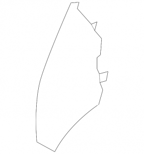 Front panel trim side left Nissan Leaf 18- black