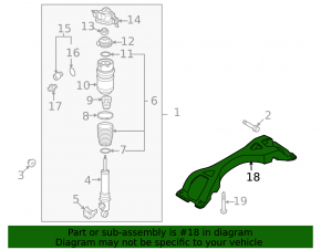 Rear subframe small Audi Q7 4L 10-15