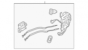 Front right door lock for Kia Optima 11-16 type 2