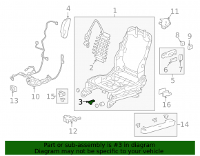 Driver's Seat Position Sensor Honda Accord 13-17