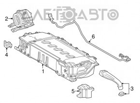 Power cable inverter-battery Toyota Prius 50 16-22
