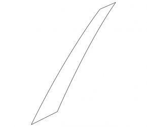 Side door trim rear left front Nissan Murano 25-26 black
