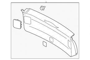 Lower Trunk Door Trim Subaru Impreza 5d 17-23