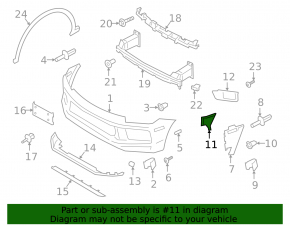 Right brake cooling duct for Porsche Cayenne 19-23 Base