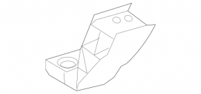 Radiator bracket lower left Mercedes C-class W205 15-21 aluminum