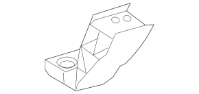 Radiator bracket lower left Mercedes C-class W205 15-21 aluminum