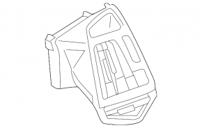 Right dashboard air duct deflector Ford C-max MK2 13-18 black