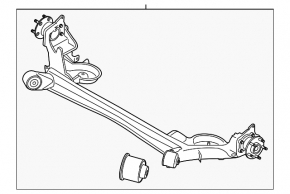Rear beam Ford Transit Connect MK2 13 - long base