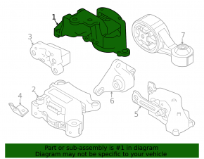 Engine mount right Nissan Altima 19- 2.5