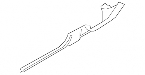 Door sill trim left VW Jetta 19-24 black, scratch