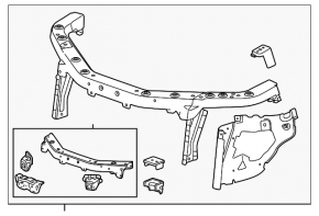 TV Panel Radiator Assembly GMC Terrain 10-17
