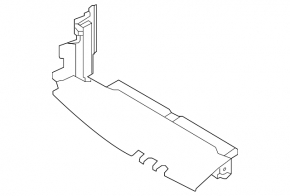 Lower radiator deflector Kia Sorento 16-18 2.4, 3.3
