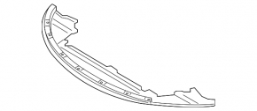 Front bumper protection for Volvo S60 14-18 rest.