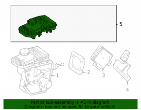 BMW i4 22-26 master cylinder reservoir with lid