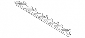 Lower radiator deflector for Audi A6 C7 16-18 3.0T