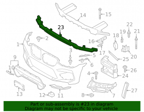 BMW X3 G01 18-23 2020-21 Front Bumper Absorber