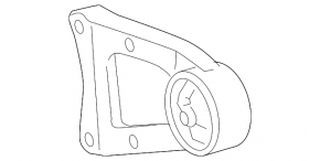 Gearbox support left Toyota Rav4 13-18