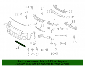 Subaru Outback 2020 Wilderness Front Bumper Lower Grille