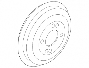 Rear right brake drum Hyundai Accent 18-23