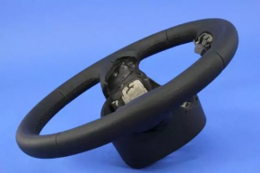 Naked steering wheel for Jeep Cherokee KL 14-20, black leather, with lower trim