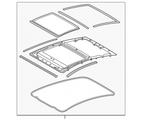 Panorama assembly for Toyota Prius 30 10-15