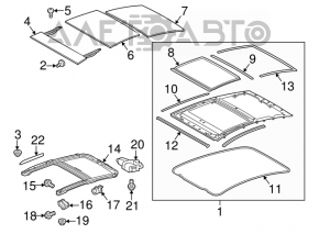 Panorama assembly for Toyota Prius 30 10-15
